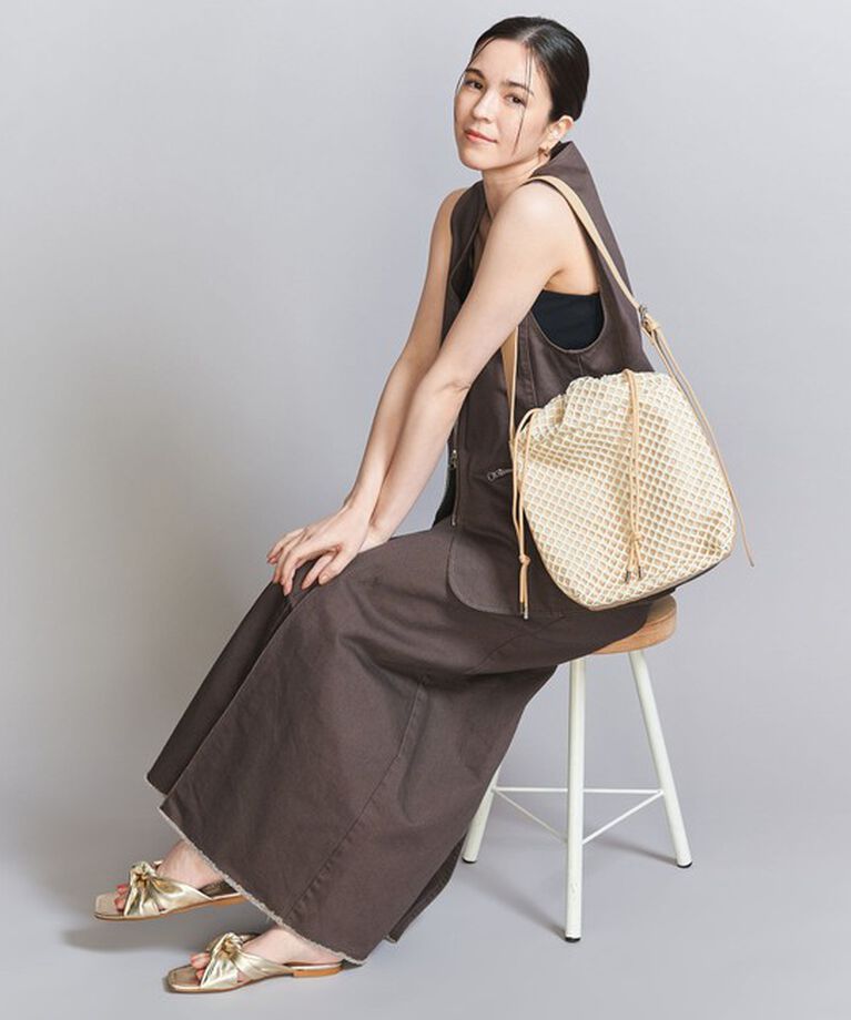 BEAUTY&YOUTH UNITED ARROWS「レザーライク×メッシュ コンビ ショルダーバッグ」|ショルダー・メッセンジャー|