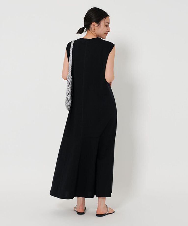 BEAUTY&YOUTH UNITED ARROWS「【WEB限定 Wardrobe DAILY MINIMAL】ティアード フレンチスリーブワンピース ー接触冷感/ウォッシャブルー」|ワンピース|