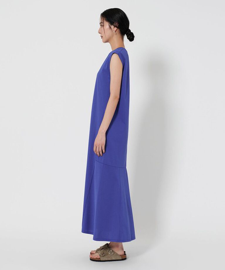 BEAUTY&YOUTH UNITED ARROWS「【WEB限定 Wardrobe DAILY MINIMAL】ティアード フレンチスリーブワンピース ー接触冷感/ウォッシャブルー」|ワンピース|