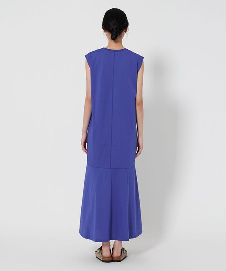 BEAUTY&YOUTH UNITED ARROWS「【WEB限定 Wardrobe DAILY MINIMAL】ティアード フレンチスリーブワンピース ー接触冷感/ウォッシャブルー」|ワンピース|