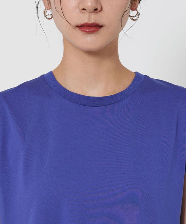 BEAUTY&YOUTH UNITED ARROWS「【WEB限定 Wardrobe DAILY MINIMAL】ティアード フレンチスリーブワンピース ー接触冷感/ウォッシャブルー」|ワンピース|
