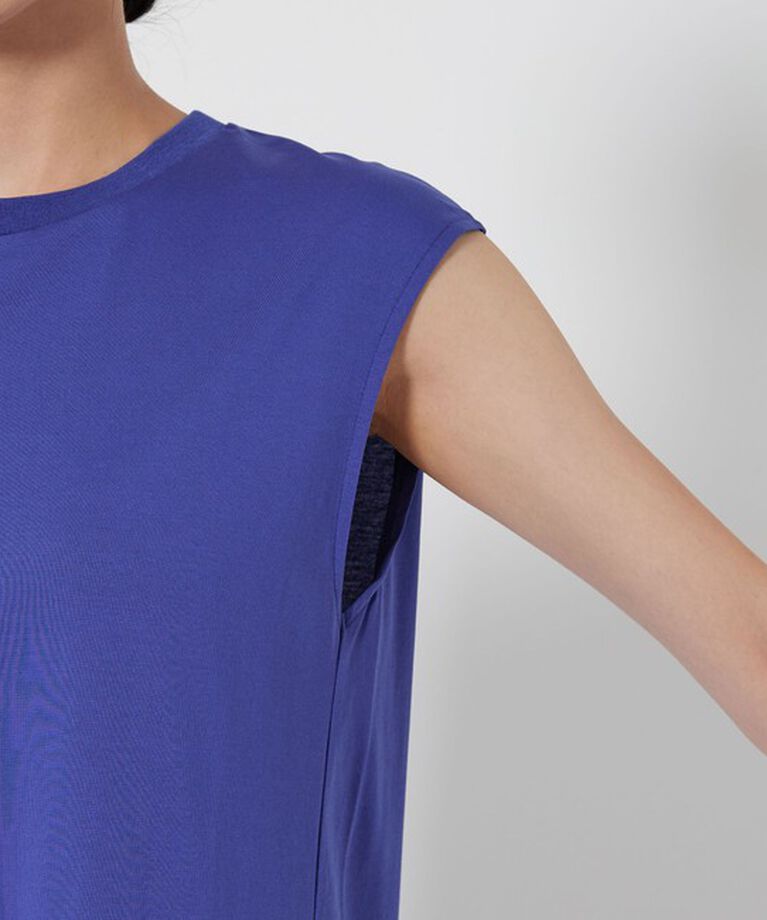 BEAUTY&YOUTH UNITED ARROWS「【WEB限定 Wardrobe DAILY MINIMAL】ティアード フレンチスリーブワンピース ー接触冷感/ウォッシャブルー」|ワンピース|