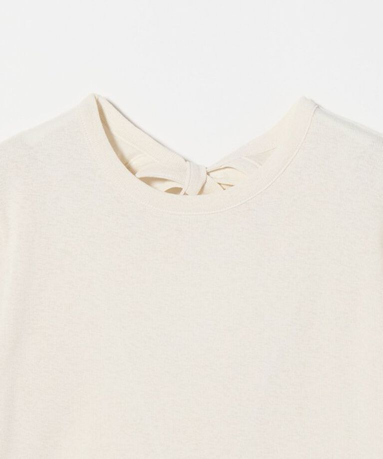 BEAUTY&YOUTH UNITED ARROWS「バックリボン ショートスリーブ Tシャツ」|Tシャツ・カットソー|