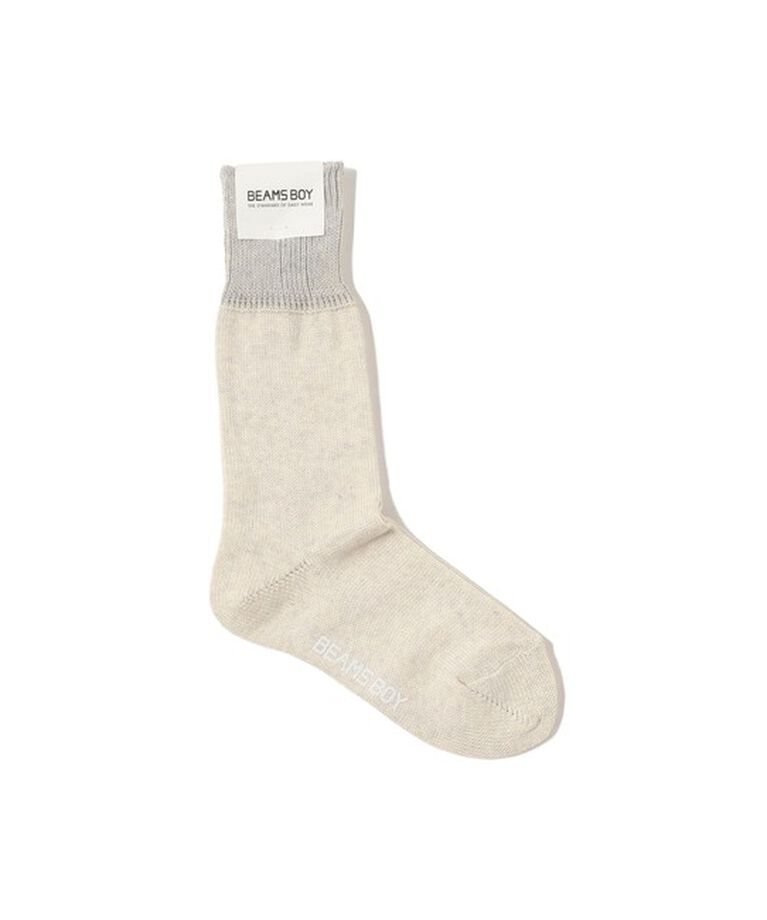 BEAMSBOY「BEAMS BOY / 杢スウェット ソックス NEW」|ソックス|NATURAL