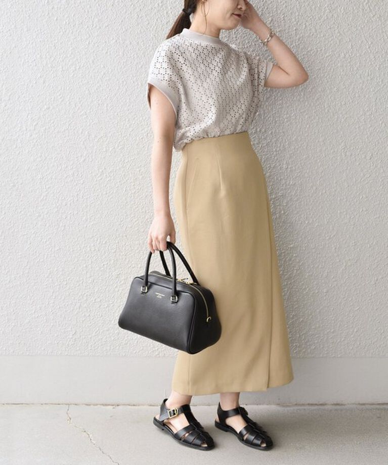 SHIPS for women「【WEB限定】〈手洗い可能〉アイレット クルーネック プルオーバー」|Tシャツ・カットソー|