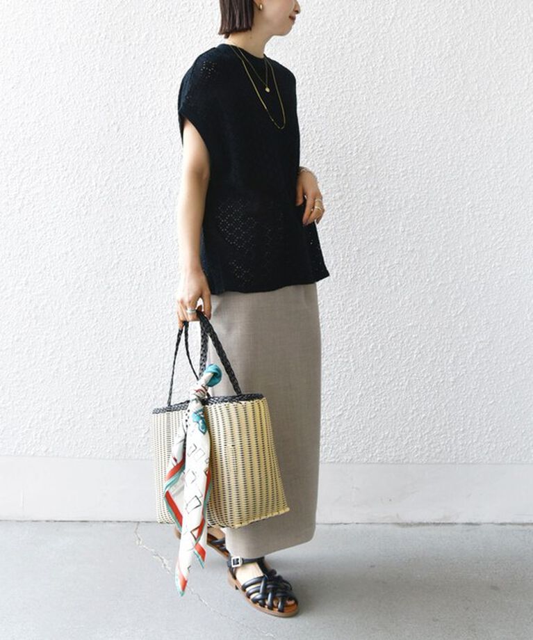 SHIPS for women「【WEB限定】〈手洗い可能〉アイレット クルーネック プルオーバー」|Tシャツ・カットソー|