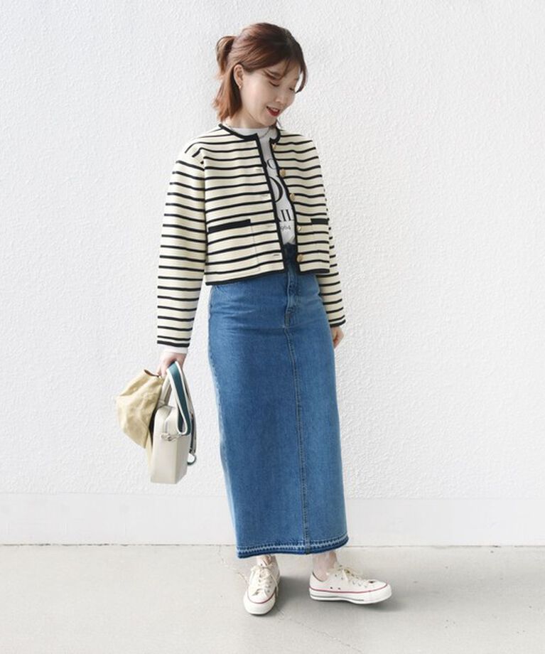 SHIPS for women「*〈手洗い可能〉 ミラノリブ ゴールド ボタン ニット ジャケット 24SS ◇」|カーディガン|