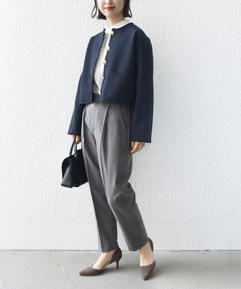 SHIPS for women「*〈手洗い可能〉 ミラノリブ ゴールド ボタン ニット ジャケット 24SS ◇」|カーディガン|