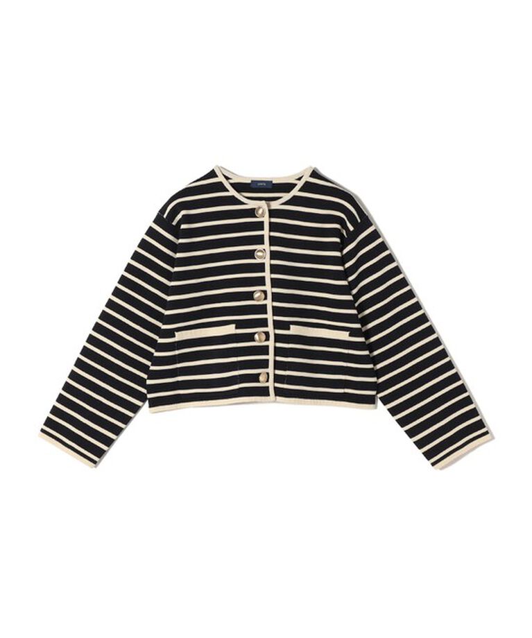 SHIPS for women「*〈手洗い可能〉 ミラノリブ ゴールド ボタン ニット ジャケット 24SS ◇」|カーディガン|