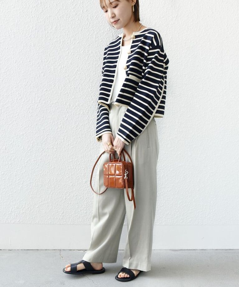 SHIPS for women「*〈手洗い可能〉 ミラノリブ ゴールド ボタン ニット ジャケット 24SS ◇」|カーディガン|