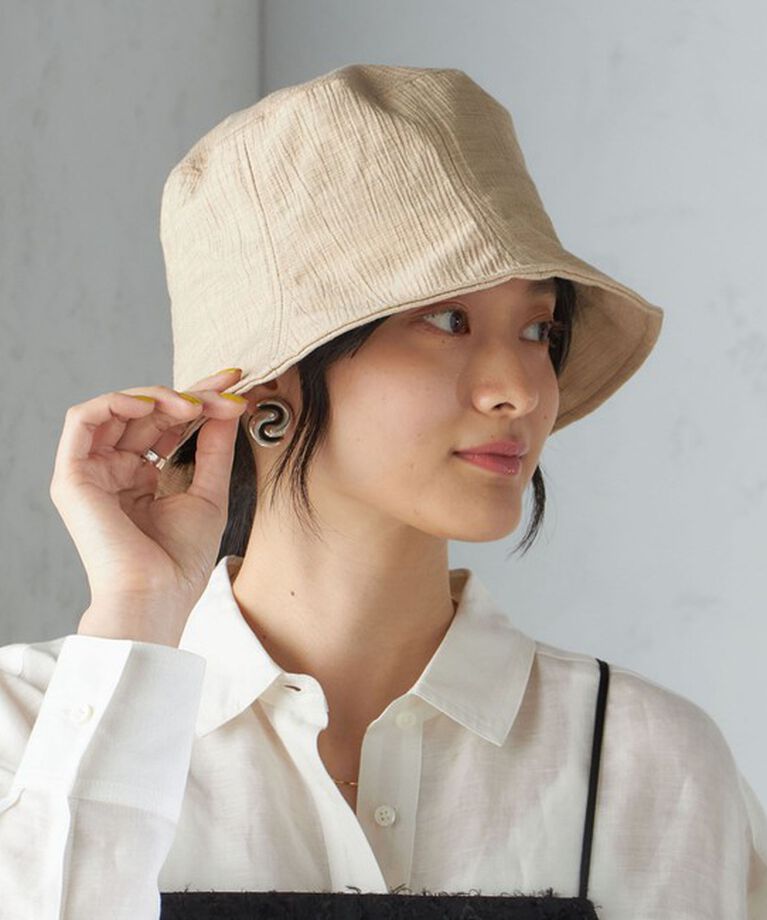 SHIPS for women「perah: 〈UVカット〉チューリップ ハット ◇」|ハット|ベージュ