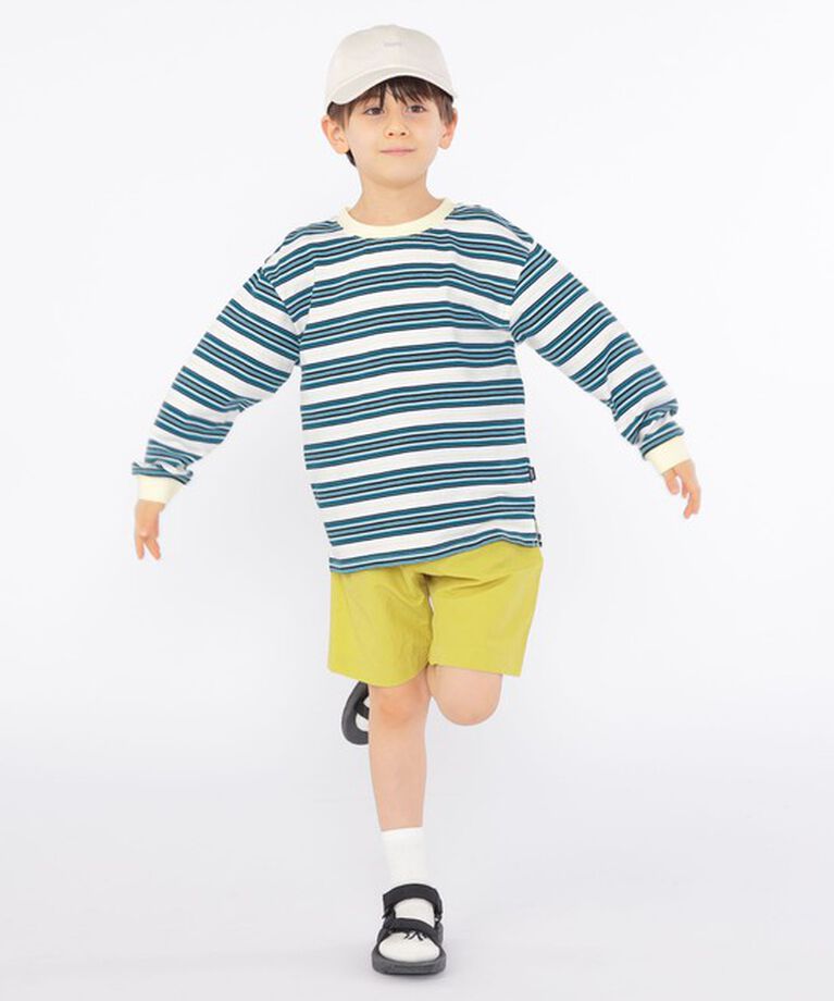 SHIPS KIDS「SHIPS KIDS:100～130cm / マルチ ボーダー 長袖 TEE」|Tシャツ・カットソー|
