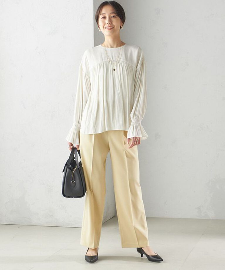 SHIPS for women「〈手洗い可能〉ツイル ストレート パンツ（セットアップ対応）」|その他|