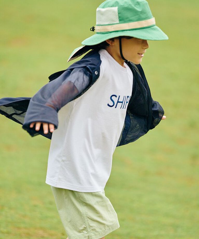 SHIPS KIDS「SHIPS KIDS:〈UVカット/撥水/吸水速乾〉サファリ ハット」|ハット|