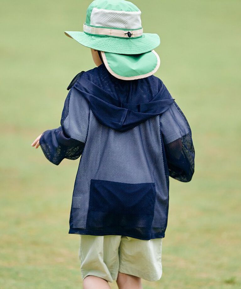 SHIPS KIDS「SHIPS KIDS:〈UVカット/撥水/吸水速乾〉サファリ ハット」|ハット|