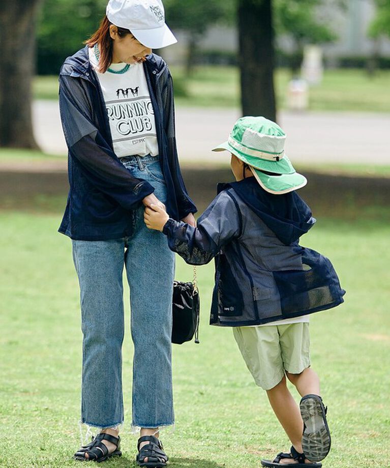 SHIPS KIDS「SHIPS KIDS:〈UVカット/撥水/吸水速乾〉サファリ ハット」|ハット|