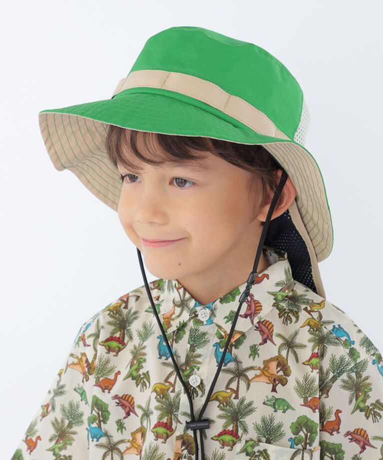 SHIPS KIDS「SHIPS KIDS:〈UVカット/撥水/吸水速乾〉サファリ ハット」|ハット|