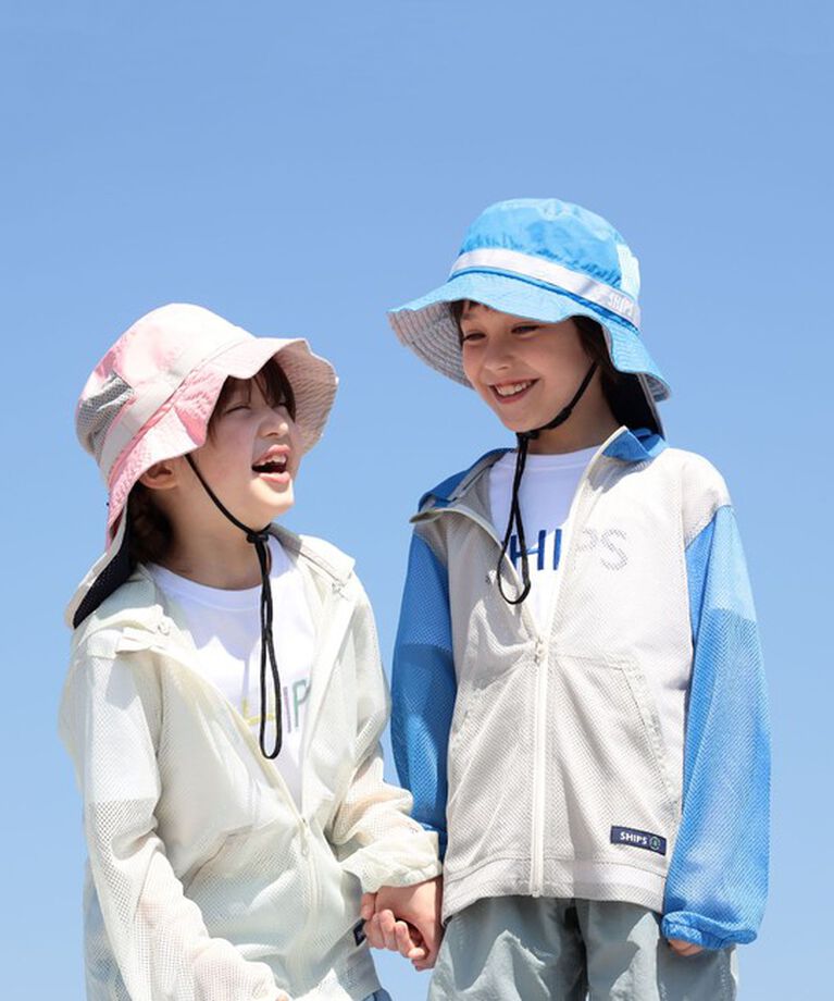 SHIPS KIDS「SHIPS KIDS:〈UVカット/撥水/吸水速乾〉サファリ ハット」|ハット|