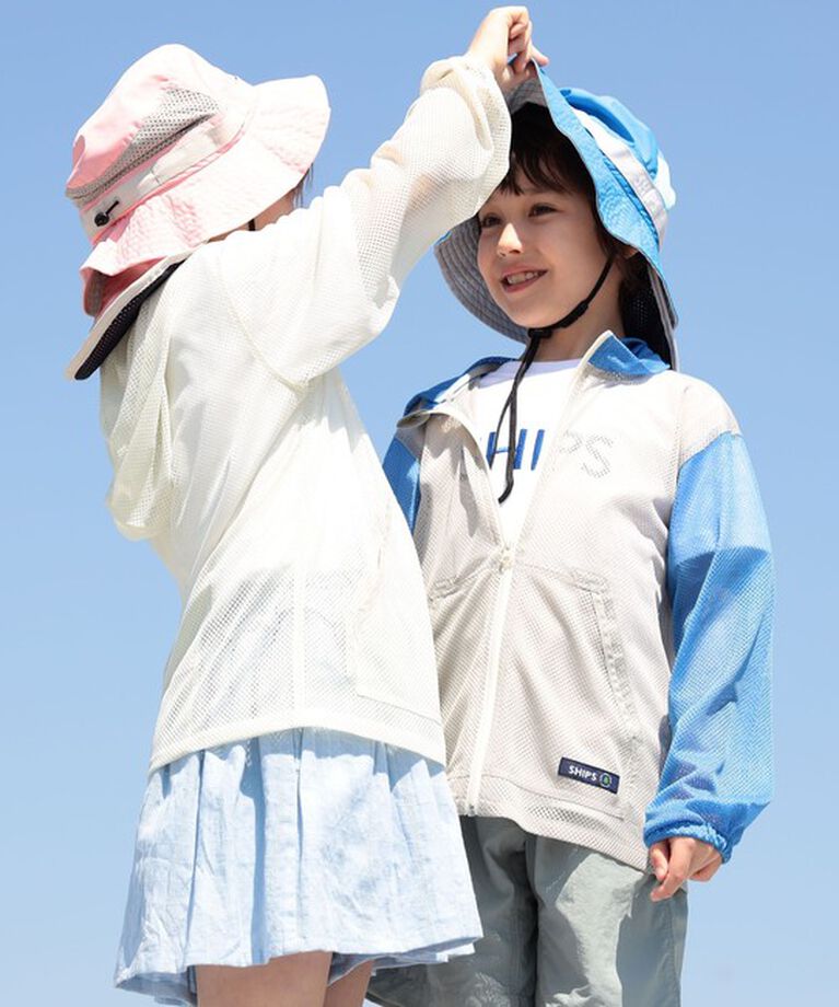 SHIPS KIDS「SHIPS KIDS:〈UVカット/撥水/吸水速乾〉サファリ ハット」|ハット|