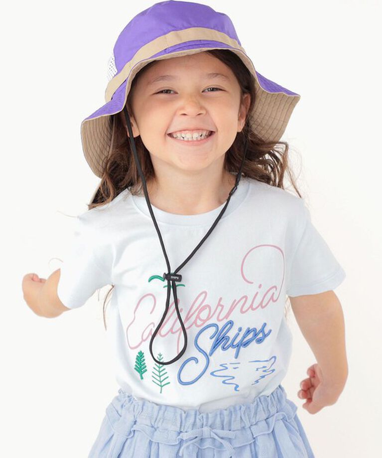 SHIPS KIDS「SHIPS KIDS:〈UVカット/撥水/吸水速乾〉サファリ ハット」|ハット|