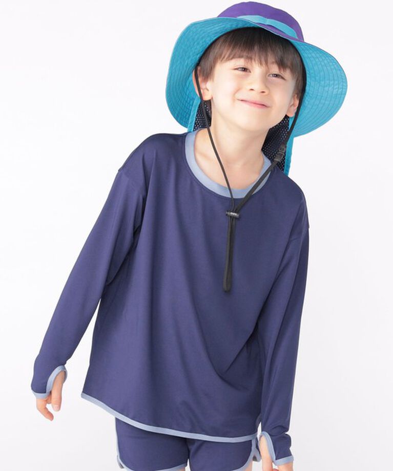 SHIPS KIDS「SHIPS KIDS:〈UVカット/撥水/吸水速乾〉サファリ ハット」|ハット|