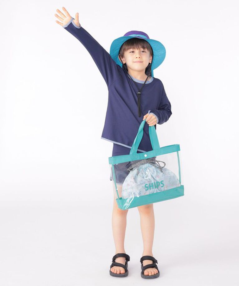 SHIPS KIDS「SHIPS KIDS:〈UVカット/撥水/吸水速乾〉サファリ ハット」|ハット|
