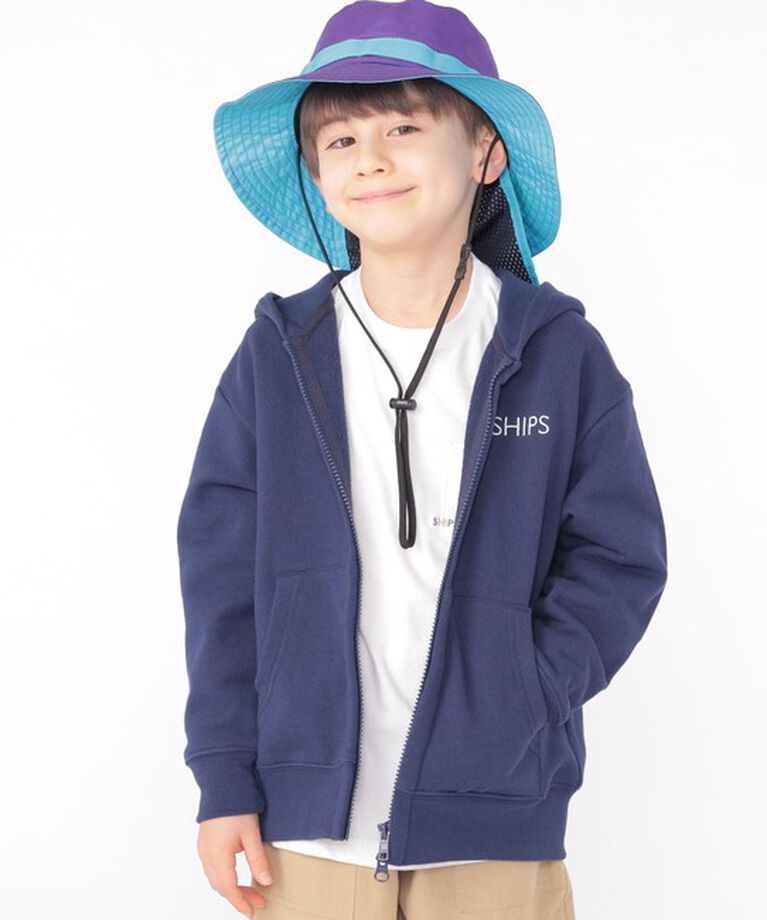 SHIPS KIDS「SHIPS KIDS:〈UVカット/撥水/吸水速乾〉サファリ ハット」|ハット|