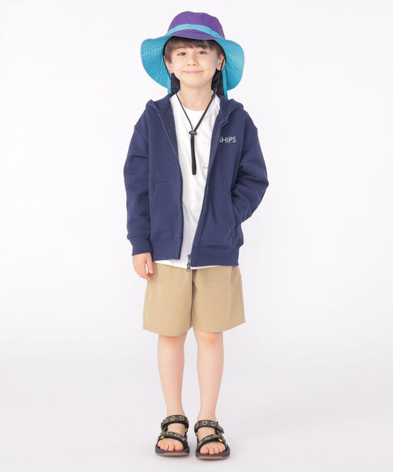 SHIPS KIDS「SHIPS KIDS:〈UVカット/撥水/吸水速乾〉サファリ ハット」|ハット|