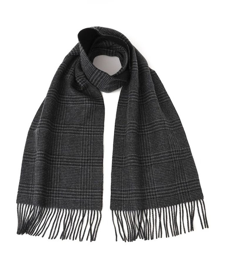 SHIPS any「SHIPS any: カシミヤ ダブルフェイス チェック マフラー 24FW◇」|マフラー|