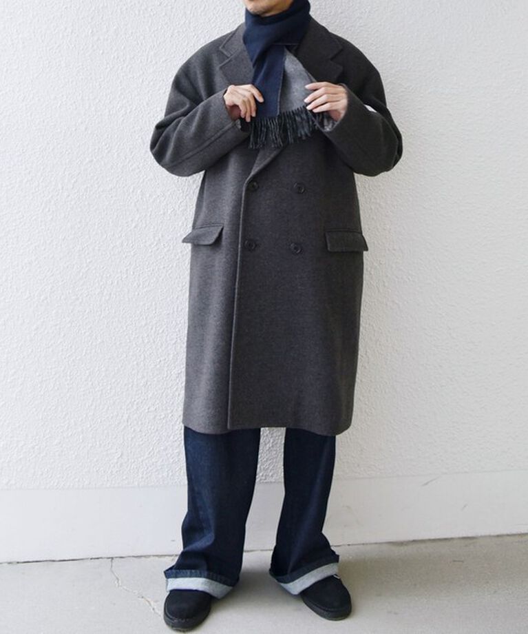 SHIPS any「SHIPS any: カシミヤ ダブルフェイス チェック マフラー 24FW◇」|マフラー|