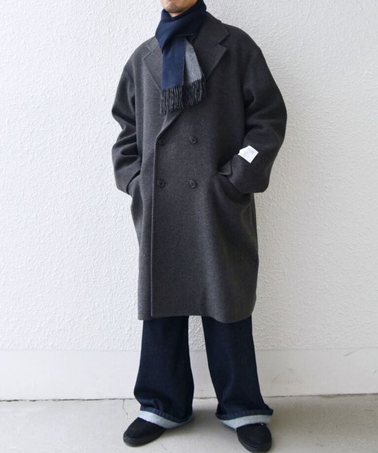 SHIPS any「SHIPS any: カシミヤ ダブルフェイス チェック マフラー 24FW◇」|マフラー|