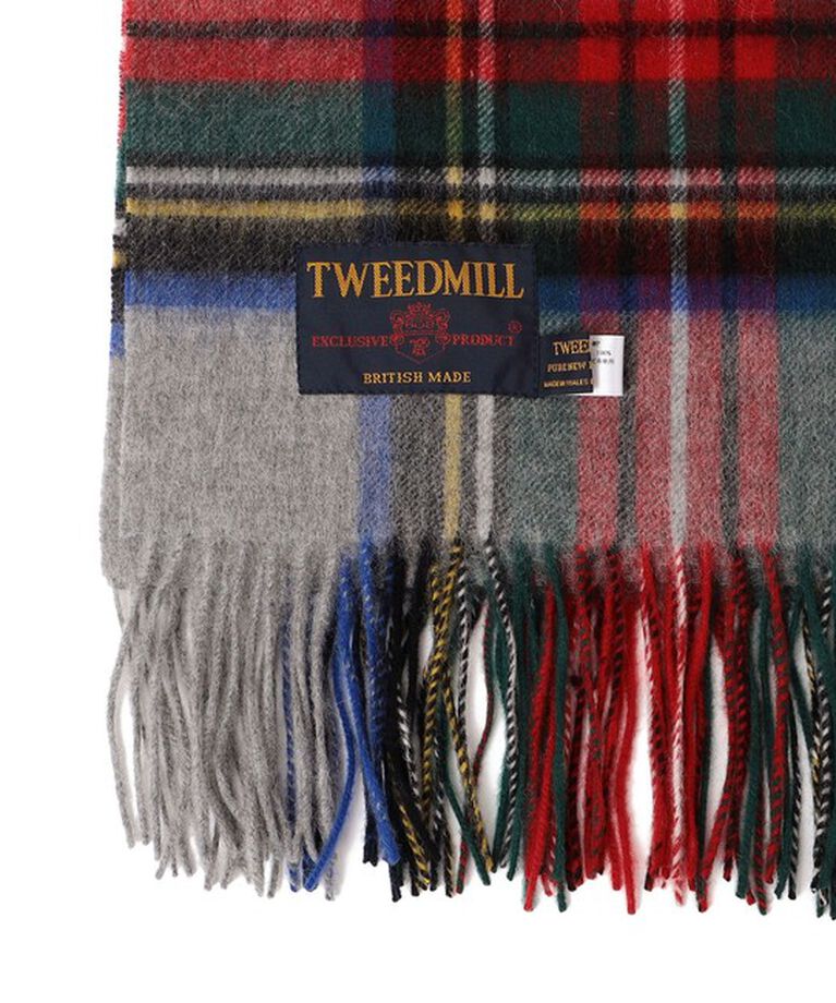 SHIPS any「TWEED MILL: チェック ウール ストール 24FW」|ストール|