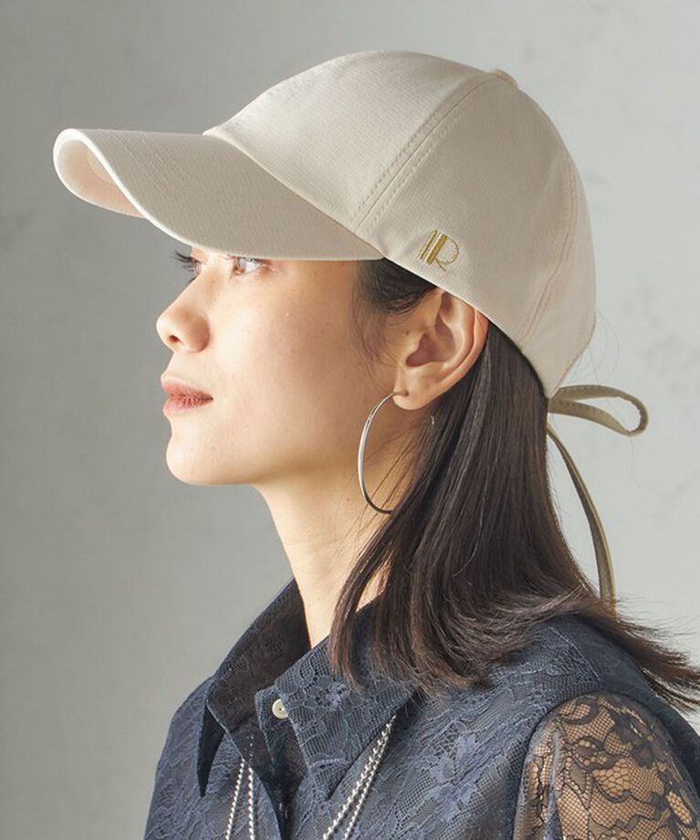SHIPS for women「Revis.:〈UVカット/撥水〉リボン キャップ」|キャップ・キャスケット|アイボリー