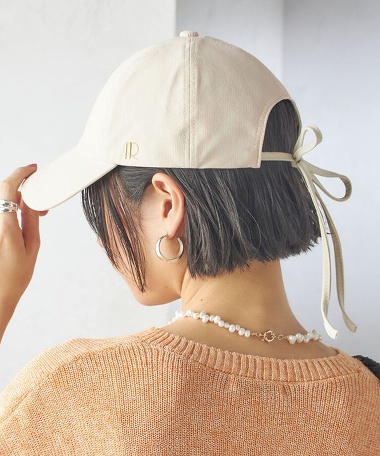 SHIPS for women「Revis.:〈UVカット/撥水〉リボン キャップ」|キャップ・キャスケット|
