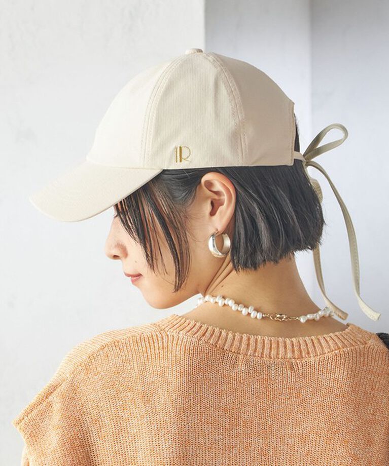 SHIPS for women「Revis.:〈UVカット/撥水〉リボン キャップ」|キャップ・キャスケット|