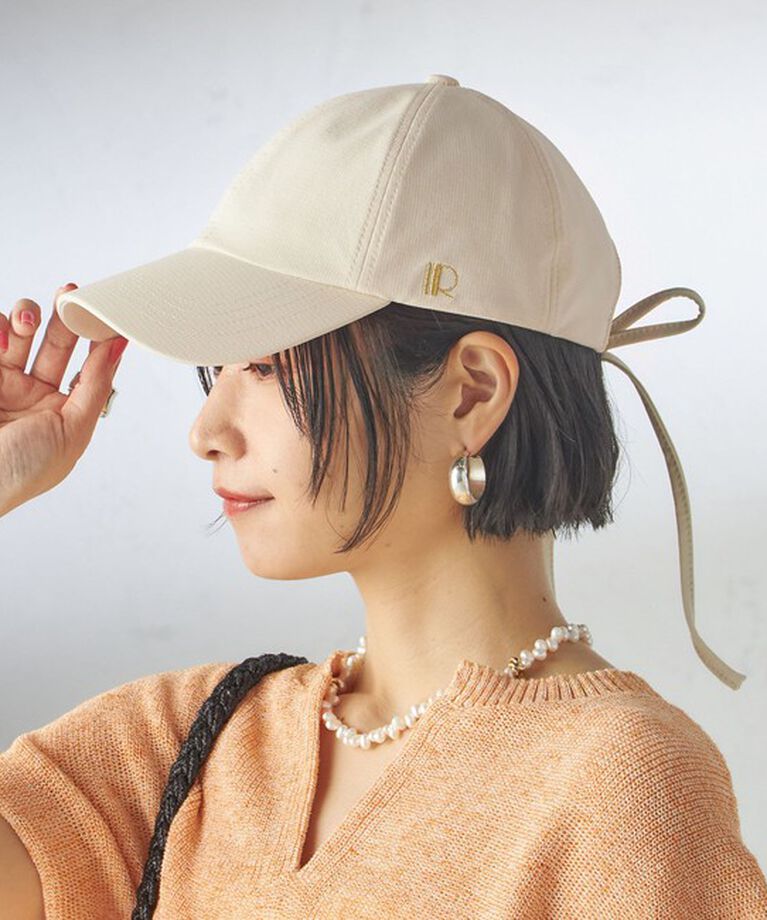 SHIPS for women「Revis.:〈UVカット/撥水〉リボン キャップ」|キャップ・キャスケット|