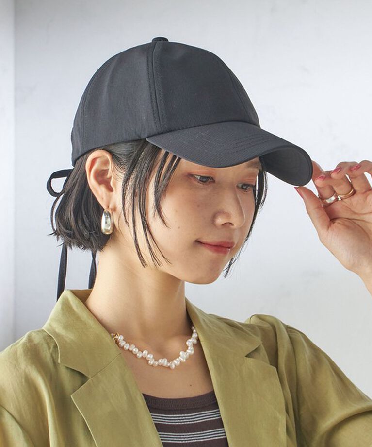 SHIPS for women「Revis.:〈UVカット/撥水〉リボン キャップ」|キャップ・キャスケット|