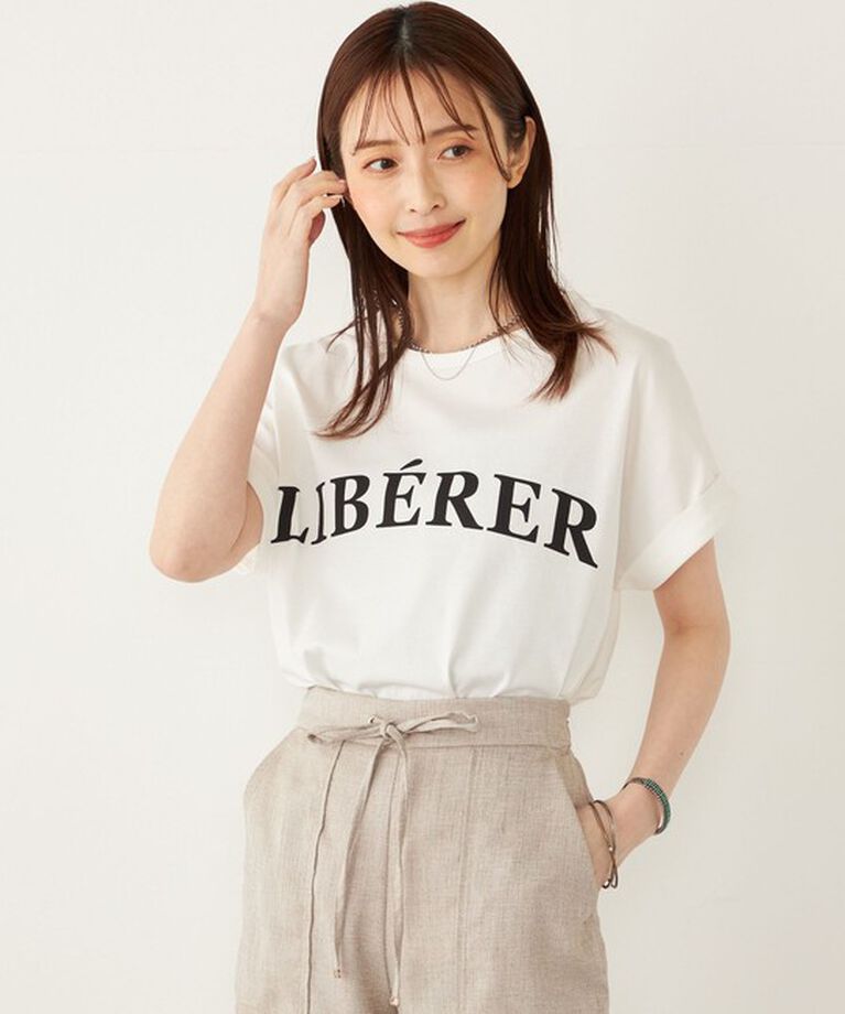 SHIPS Colors 「SHIPS Colors:〈接触冷感・UVカット〉ビッグロゴ ドルマン Tシャツ」|Tシャツ・カットソー|