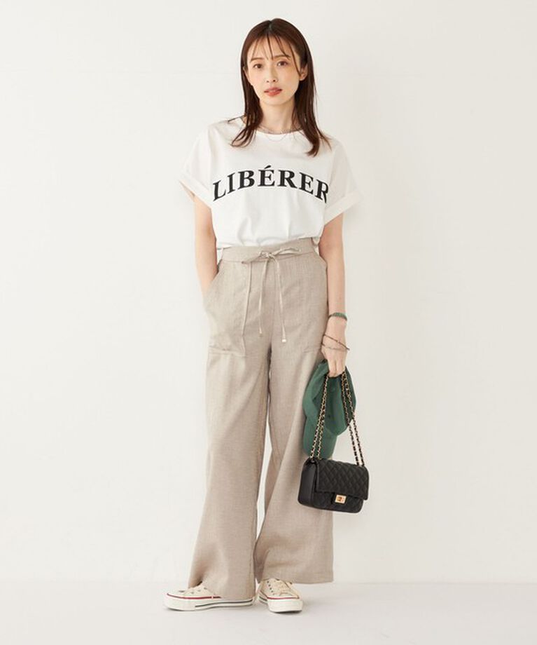 SHIPS Colors 「SHIPS Colors:〈接触冷感・UVカット〉ビッグロゴ ドルマン Tシャツ」|Tシャツ・カットソー|