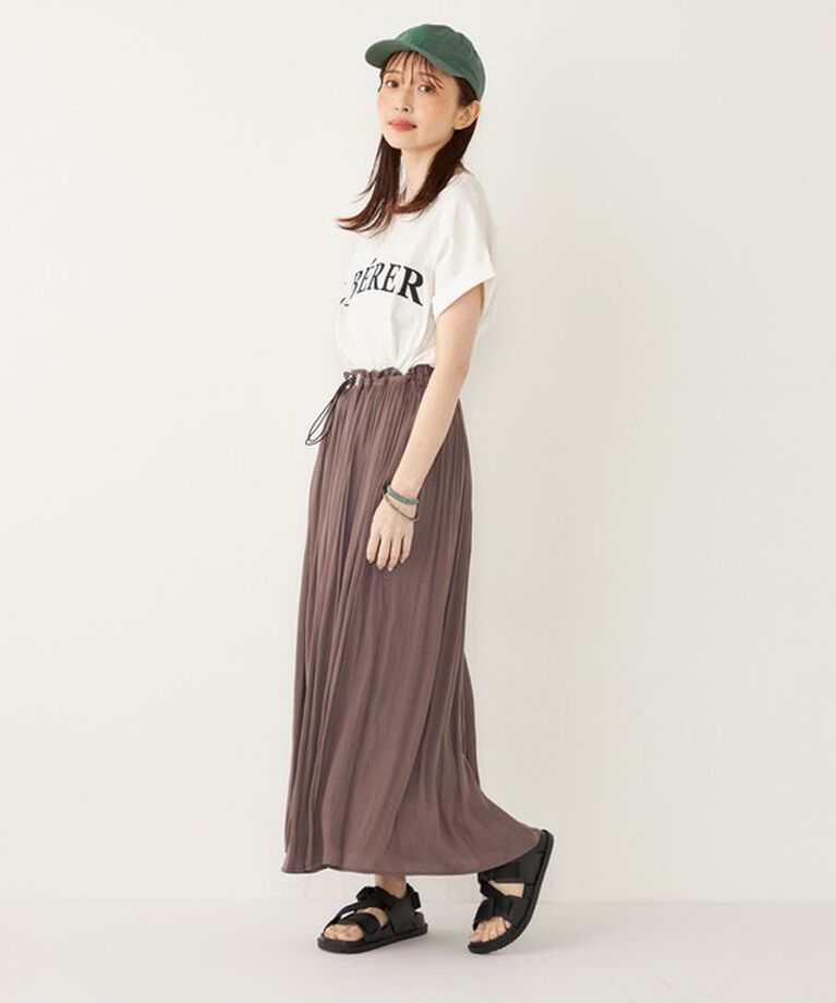 SHIPS Colors 「SHIPS Colors:〈接触冷感・UVカット〉ビッグロゴ ドルマン Tシャツ」|Tシャツ・カットソー|