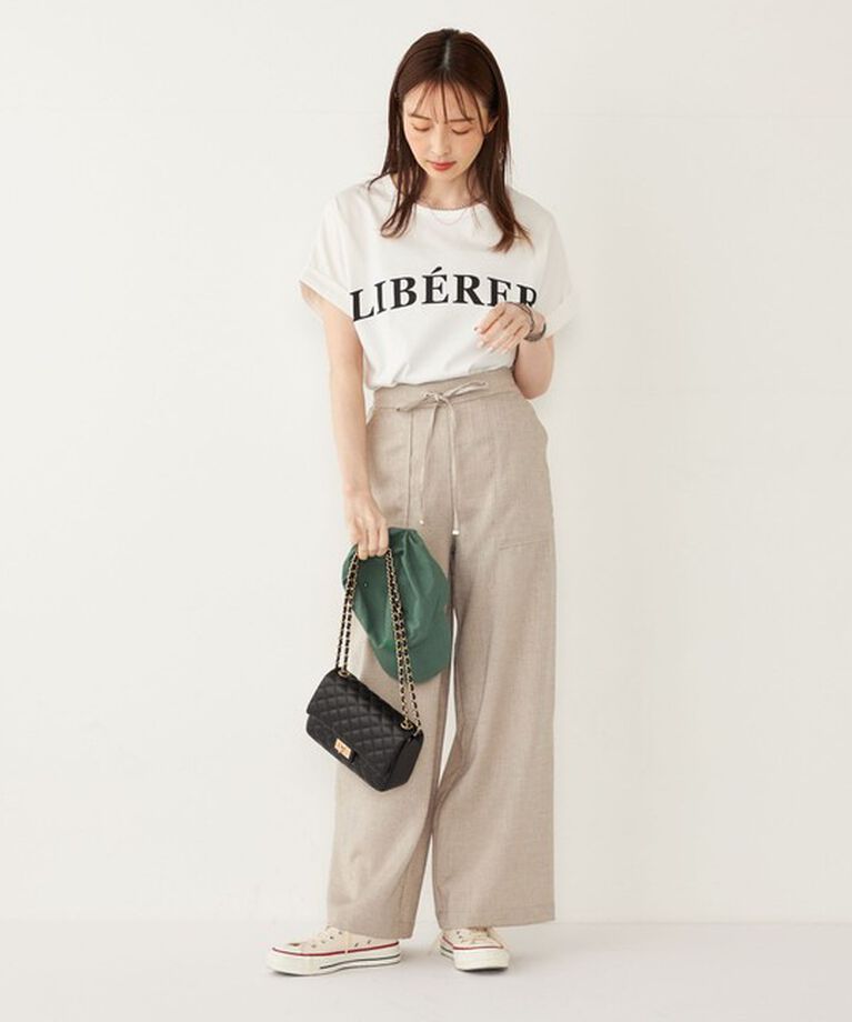 SHIPS Colors 「SHIPS Colors:〈接触冷感・UVカット〉ビッグロゴ ドルマン Tシャツ」|Tシャツ・カットソー|