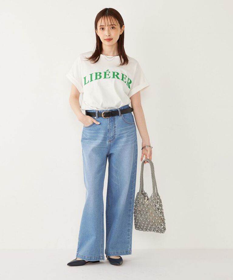 SHIPS Colors 「SHIPS Colors:〈接触冷感・UVカット〉ビッグロゴ ドルマン Tシャツ」|Tシャツ・カットソー|