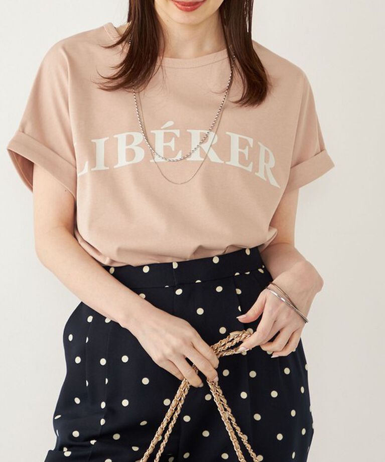 SHIPS Colors 「SHIPS Colors:〈接触冷感・UVカット〉ビッグロゴ ドルマン Tシャツ」|Tシャツ・カットソー|ベビーピンク