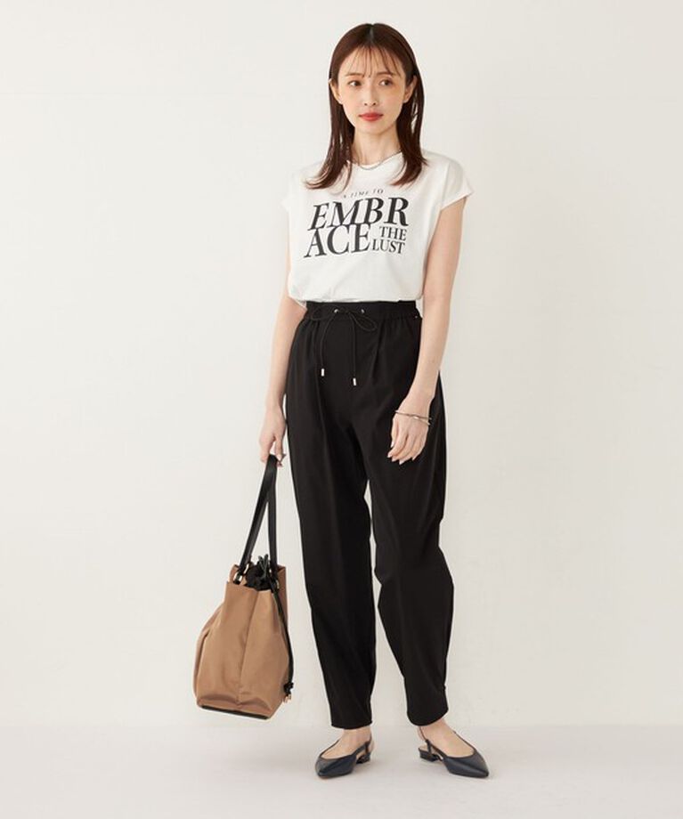 SHIPS Colors 「SHIPS Colors:〈接触冷感・UVカット〉フレンチスリーブ ロゴ Tシャツ」|Tシャツ・カットソー|