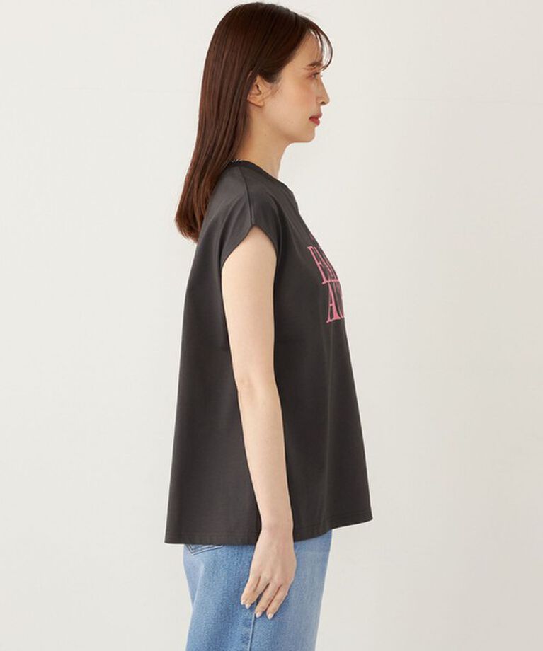 SHIPS Colors 「SHIPS Colors:〈接触冷感・UVカット〉フレンチスリーブ ロゴ Tシャツ」|Tシャツ・カットソー|