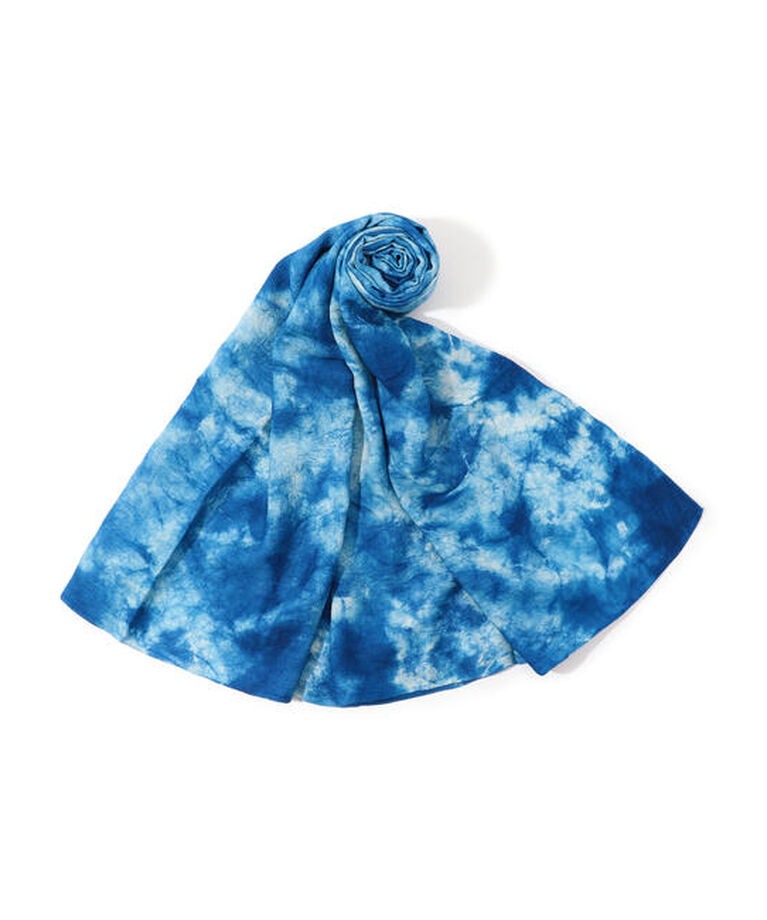 TOMORROWLAND GOODS「COSI シルク タイダイストール」|ストール|66 ブルー系