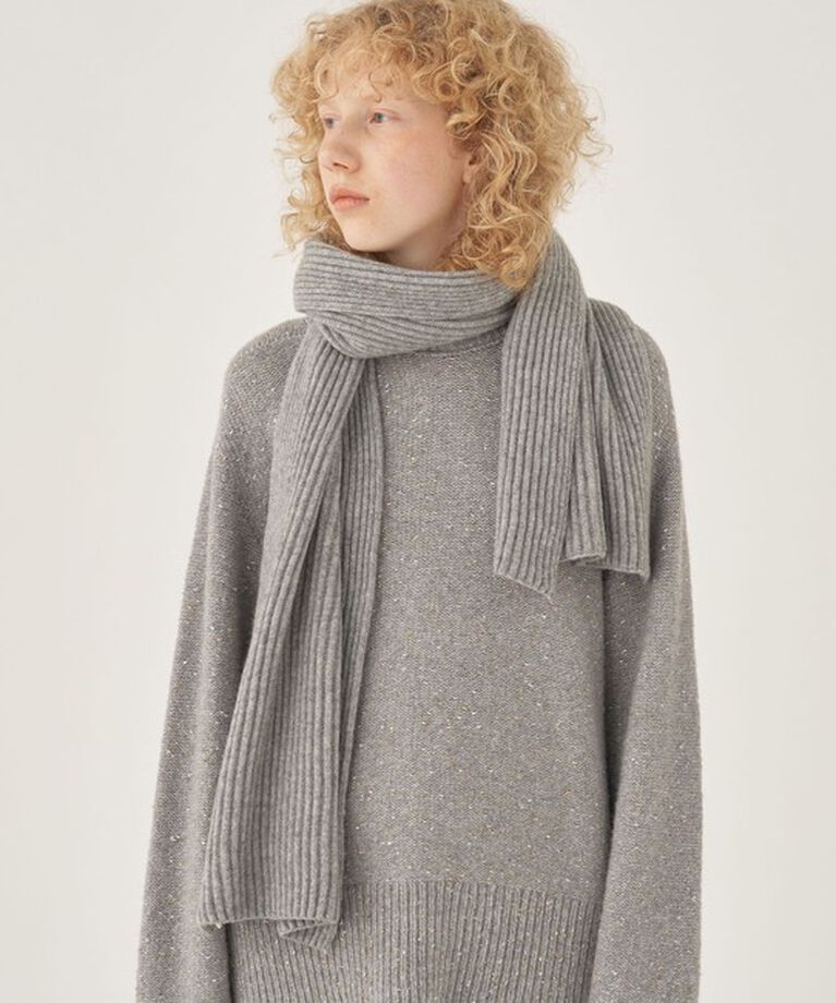 GALERIE VIE「GALERIE VIE ハンドフラットニット マフラー」|マフラー|
