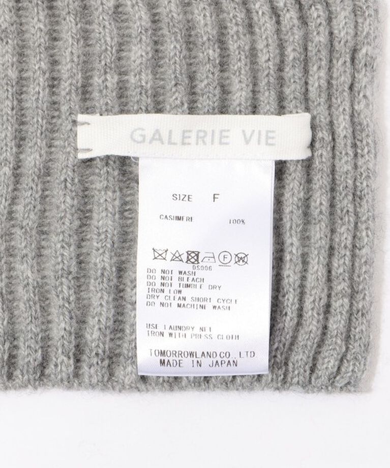 GALERIE VIE「GALERIE VIE ハンドフラットニット マフラー」|マフラー|