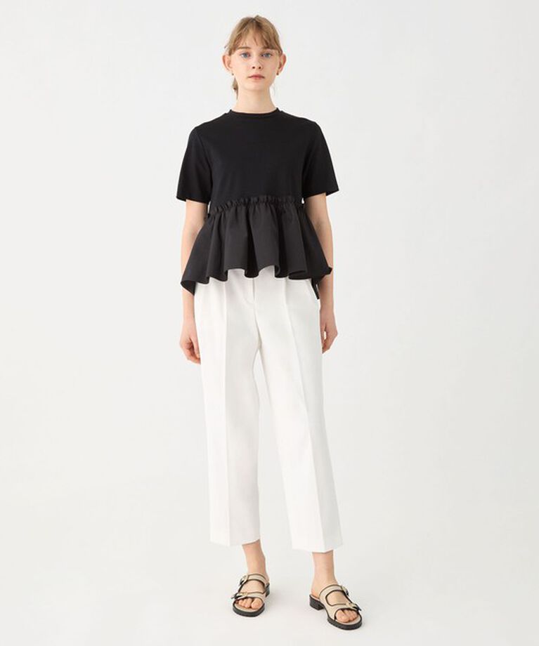 Ballsey「ジャージコンビ ペプラムプルオーバー」|Tシャツ・カットソー|