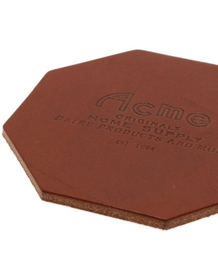 ACME「LEATHER COASTER CML レザーコースター キャメル」|食器・キッチングッズ|